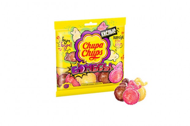 Мармелад chupa chups Sour Infernals Chews 120г